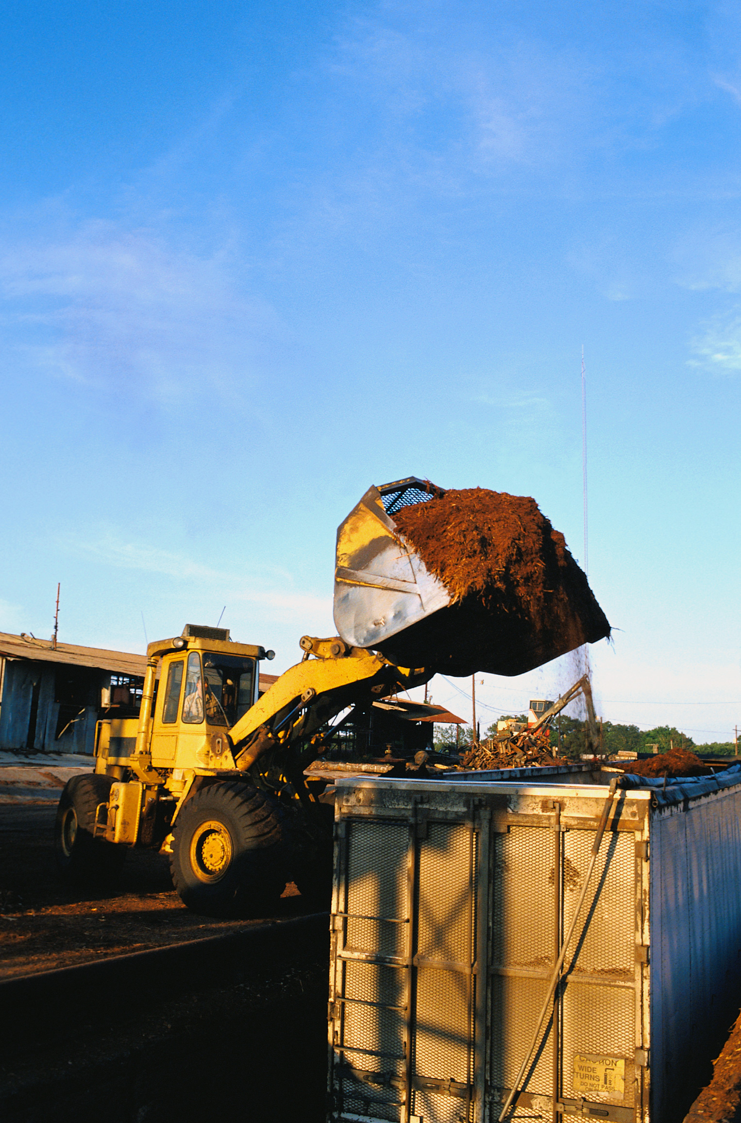 dozer dumping dirt